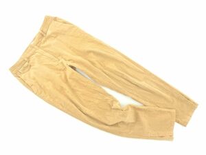 te sun Untitled corduroy hem slit pants size2/ beige *# * djb2 lady's 