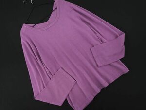  cat pohs OK ef-de ef-de knitted sweater size9/ purple *# * djb2 lady's 