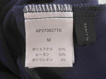 apart by lowrys アパートバイローリーズ タック テーパード パンツ sizeM/紺 ■■ ☆ djb3 レディース_画像5