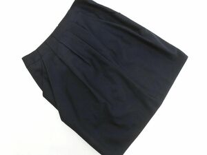  cat pohs OK ROPE Rope tuck A line trapezoid skirt size11/ navy blue ## * djb6 lady's 