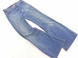 7 For All Mankind セブンフォーオールマンカインド ブーツカット デニムパンツ size24/青 ■■ ☆ djb7 レディース