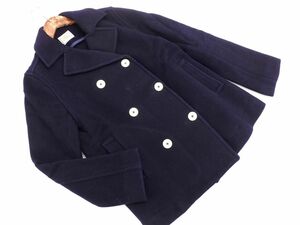 nimes Nimes wool . pea coat size0/ navy blue *# * djb7 lady's 