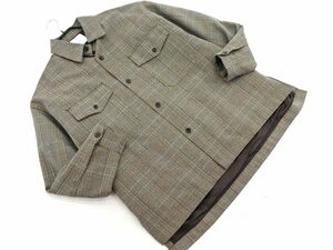 Lui’s ルイス グレンチェック シャツ ジャケット sizeS/グレー ◇■ ☆ djb8 メンズ