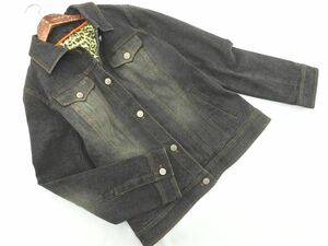 EVEX by KRIZIA エヴェックスバイクリツィア ライナー付き Gジャン デニム ジャケット size42/黒 ◇■ ☆ djb8 レディース