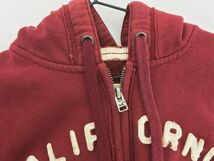 Hollister ホリスター ヴィンテージロゴ ジップアップ パーカー sizeXS/ボルドー ◇■ ☆ djb8 レディース_画像2