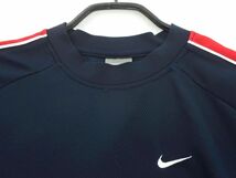 NIKE ナイキ トレーニングウェア Tシャツ sizeM/紺ｘ赤 ■◆ ☆ djb9 メンズ_画像3