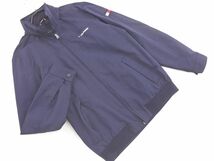 TOMMY HILFIGER トミーヒルフィガー ナイロン 裏地メッシュ ブルゾン ジャケット sizeS/紺 ◇■ ☆ djc6 メンズ_画像1