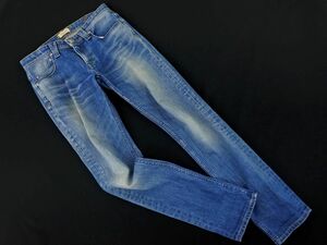 Yanuk ヤヌーク USED加工 ストレート デニムパンツ size25/ライトブルー ■■ ☆ djc6 レディース