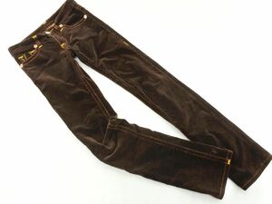 TRUE RELIGION トゥルーレリジョン BILLY BIG T コーデュロイ USA製 パンツ size27/茶 ◇■ ☆ djc7 メンズ