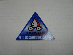 △ HONDA 18th ECONOPOWER RACE ステッカー 9.5㎝×8㎝ 定形外84円