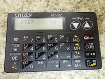 動作確認済み CITIZEN製 電子手帳 電卓 MC-360 昭和物_画像2