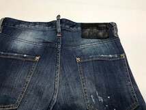 DSQUARED2☆ディースクエアード/ダメージ加工 ストレッチ デニム/Cool Guy Jean/パンツ/S74LA0831 S30144/定価:79,200円/size:44/メンズ_画像4