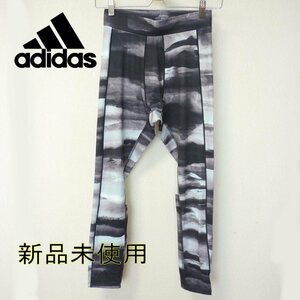 新品未使用◆送料無料●(L)アディダス adidas メンズ 総柄プリント ヨガ トレーニングタイツ スポーツウェア スパッツ