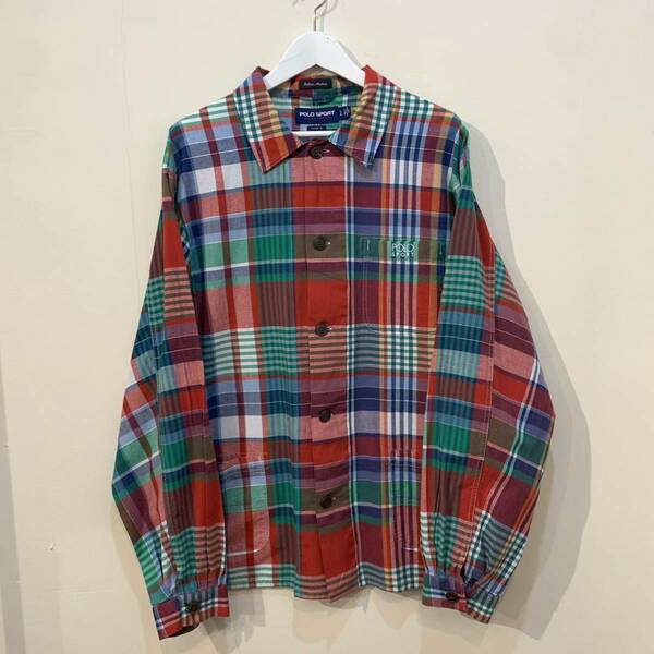 POLO SPORT INDIAN MADRAS CHECK COVERAII ポロスポーツ インディアン マドラス チェック カバーオール ラルフローレン ジャケット シャツ