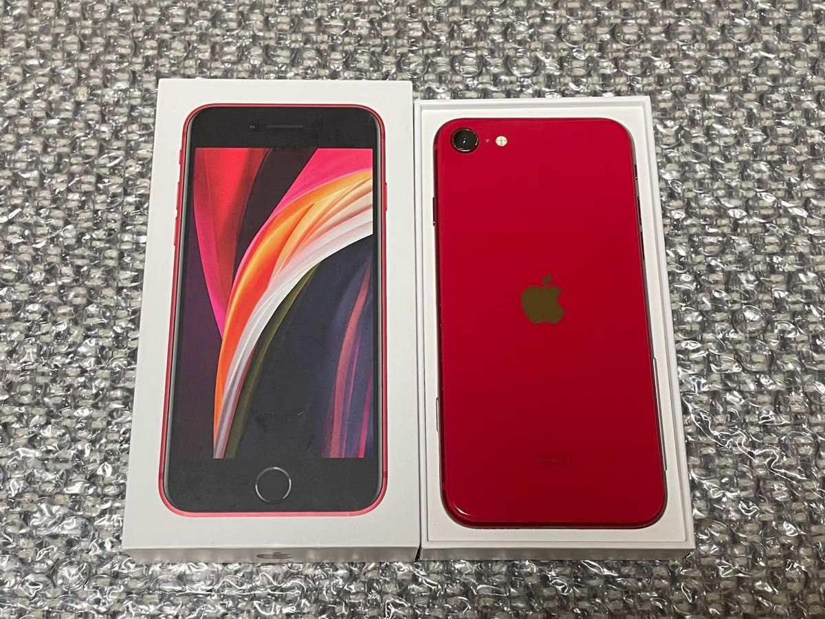 即日発送】【美品】iPhone SE 第2世代 SE2 レッド RED 64GB SIMフリー