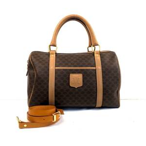  хорошая вещь Celine Old Celine 2way Macadam рисунок Mini сумка "Boston bag" 