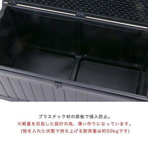 「送料込み」ゴミ箱 屋外 ダストボックス 収納ボックス 収納ベンチ ブラック ストッカー 防水 大容量 大型 おしゃれ 190L 便利 多用途 黒の画像5