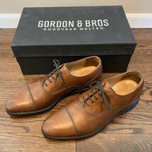 中古/GORDON &BROS/MENSBIGI/ゴードンアンドブロス/メンズビギ/ストレートチップ/茶色/41サイズ/25.5～26.0cm/ビジネスシューズ/革底_画像8