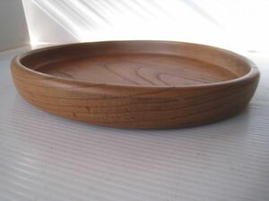  taste. exist purity. .... tray circle tray natural tree nature material O-Bon . eyes outer diameter 31.×H4./21N10.19-8