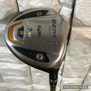 フェアウェイウッド☆HONMA☆BERES(ベレス)MG710 7W(21°)☆純正シャフト ARMRQ(アーマック)★★★(3星)(スリースター)UD49 フレックスR