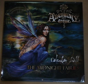  новый товар нераспечатанный товар *Alchemy Gothic(arukemi- готический ) официальный wall календарь 2011 год версия #the Midnight Fairies