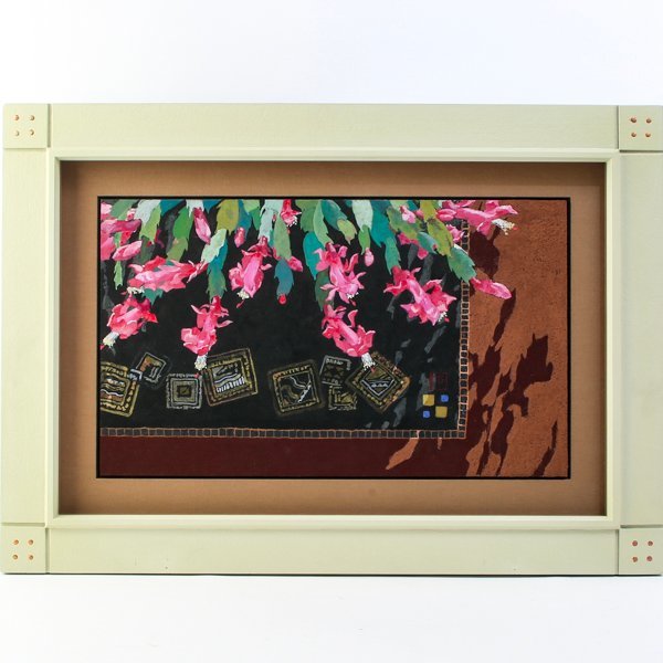 [Authentic Work] Sayuri Kitamura Thursday Afternoon Japanese Painting P6 Illustrator Shizuoka Prefecture Cultural Encouragement Award Kumohada Linen Paper Sumi Ink Mineral Paint Gofun Glue Hand Signed Framed #33598YR, painting, Japanese painting, flowers and birds, birds and beasts