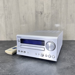 ONKYO CDレシーバー 【中古】動作保証 CR-D1 CD/FMチューナーアンプ オンキョー リモコン付き オーディオ 音響機器/64665