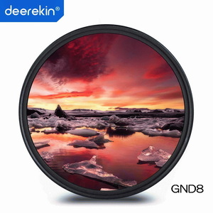 deerekin 薄枠 ハーフND8 40.5mm ハーフグラデーション NDフィルター 広角レンズ対応 高品質 光学ガラス 簡易ケース付き 新品・未使用品