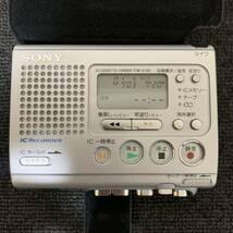 美品 SONY TCM-IC100 ソニー カセットプレーヤー ICレコーダー_画像1