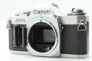 1円スタート！【一部欠損品】Canon AV-1 Silver 電池カバー破損 ボディのみ 動作OK 確認済み 418