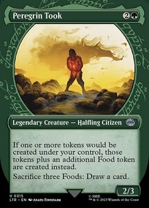 MTG ■緑/英語版■ 《ペレグリン・トゥック/Peregrin Took》★ショーケースFOIL★ 指輪物語:中つ国の伝承 LTR