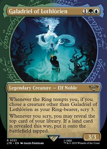 MTG ■金/英語版■ 《ロスロリアンのガラドリエル/Galadriel of Lothl?rien》▲ショーケース▲ 指輪物語:中つ国の伝承 LTR