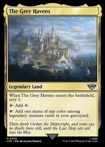 MTG ■土地/英語版■ 《灰色港/The Grey Havens》★FOIL★ 指輪物語:中つ国の伝承 LTR