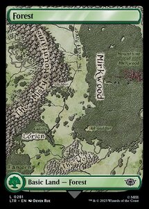 MTG ■土地/英語版■ 《森/Forest》★FOIL★ 指輪物語:中つ国の伝承 LTR