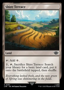 MTG ■土地/英語版■ 《ホビット庄の段々畑/Shire Terrace》★FOIL★ 指輪物語:中つ国の伝承 LTR