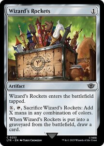 MTG ■無/英語版■ 《魔法使の打ち上げ花火/Wizard's Rockets》★FOIL★ 指輪物語:中つ国の伝承 LTR