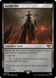 MTG ■土地/英語版■ 《バラド＝ドゥール/Barad-d?r》★FOIL★ 指輪物語:中つ国の伝承 LTR