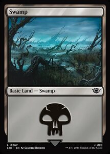 MTG ■土地/英語版■ 《沼/Swamp》★FOIL★ 指輪物語:中つ国の伝承 LTR