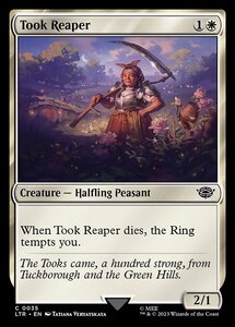 MTG ■白/英語版■ 《トゥック家の収穫人/Took Reaper》★FOIL★ 指輪物語:中つ国の伝承 LTR