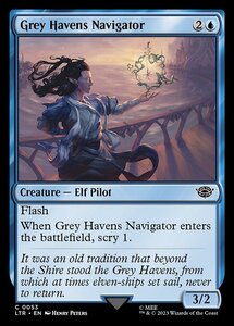 MTG ■青/英語版■ 《灰色港の航海士/Grey Havens Navigator》★FOIL★ 指輪物語:中つ国の伝承 LTR