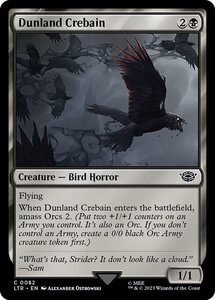 MTG ■黒/英語版■ 《褐色国のクレバイン/Dunland Crebain》★FOIL★ 指輪物語:中つ国の伝承 LTR