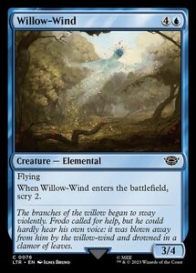 MTG ■青/英語版■ 《柳風/Willow-Wind》★FOIL★ 指輪物語:中つ国の伝承 LTR