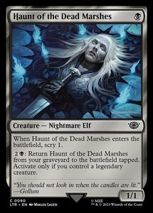 MTG ■黒/英語版■ 《死者の沼地の亡者/Haunt of the Dead Marshes》★FOIL★ 指輪物語:中つ国の伝承 LTR