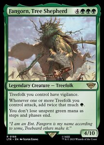 MTG ■緑/英語版■ 《木の牧人、ファンゴルン/Fangorn, Tree Shepherd》★FOIL★ 指輪物語:中つ国の伝承 LTR