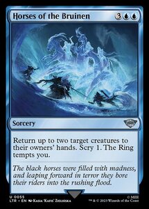 MTG ■青/英語版■ 《ブルイネンの馬流し/Horses of the Bruinen》★FOIL★ 指輪物語:中つ国の伝承 LTR