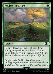 MTG ■緑/英語版■ 《ホビット庄の復興/Revive the Shire》★FOIL★ 指輪物語:中つ国の伝承 LTR