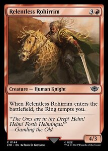 MTG ■赤/英語版■ 《容赦なきロヒアリム/Relentless Rohirrim》★FOIL★ 指輪物語:中つ国の伝承 LTR