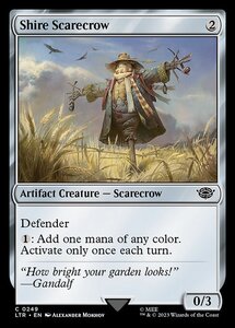 MTG ■無/英語版■ 《ホビット庄のかかし/Shire Scarecrow》★FOIL★ 指輪物語:中つ国の伝承 LTR