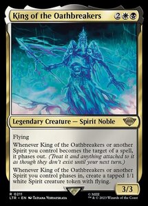 MTG ■金/英語版■ 《誓言破りし者の王/King of the Oathbreakers》★FOIL★ 指輪物語:中つ国の伝承 LTR