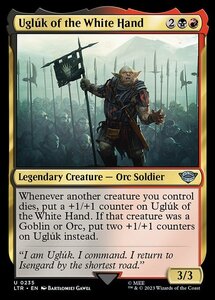 MTG ■金/英語版■ 《白の手のウグルーク/Ugl?k of the White Hand》★FOIL★ 指輪物語:中つ国の伝承 LTR